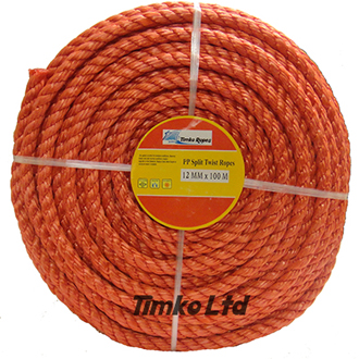 Polypropylene rope - 12mm Dia Red x 100m Mini Coil