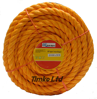 Polypropylene rope - 20mm Dia Orange x 30m Mini Coil