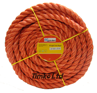Polypropylene rope - 20mm Dia Red x 30m Mini Coil