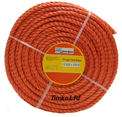 Polypropylene rope - 10mm Dia Red x 100m Mini Coil