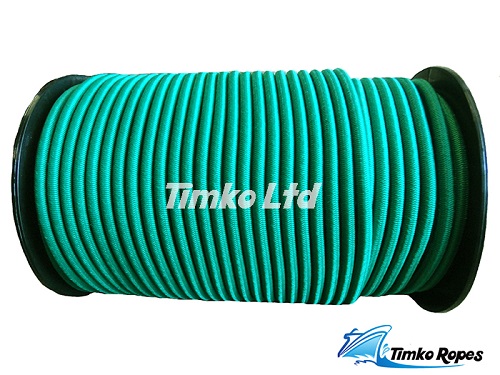 8mm Bottle Green Elastic Bungee Shock Cord x 10mtrs